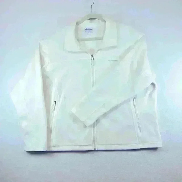 Columbia Fleece Jacket Plus Size 3X Ivory - Picture 1 of 7
